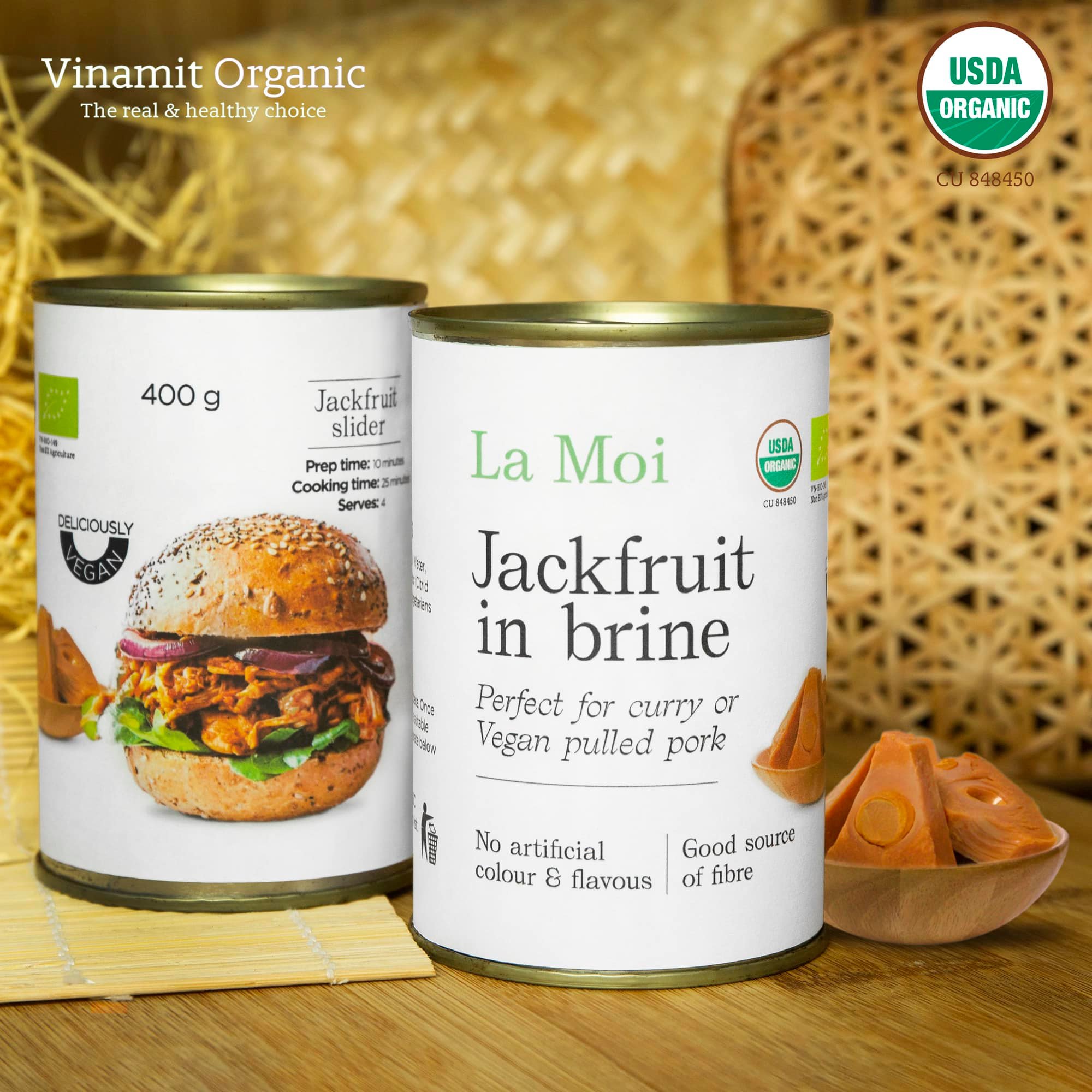 Mít non hữu cơ - thịt thực vật vinamit - mít non organic vinamit