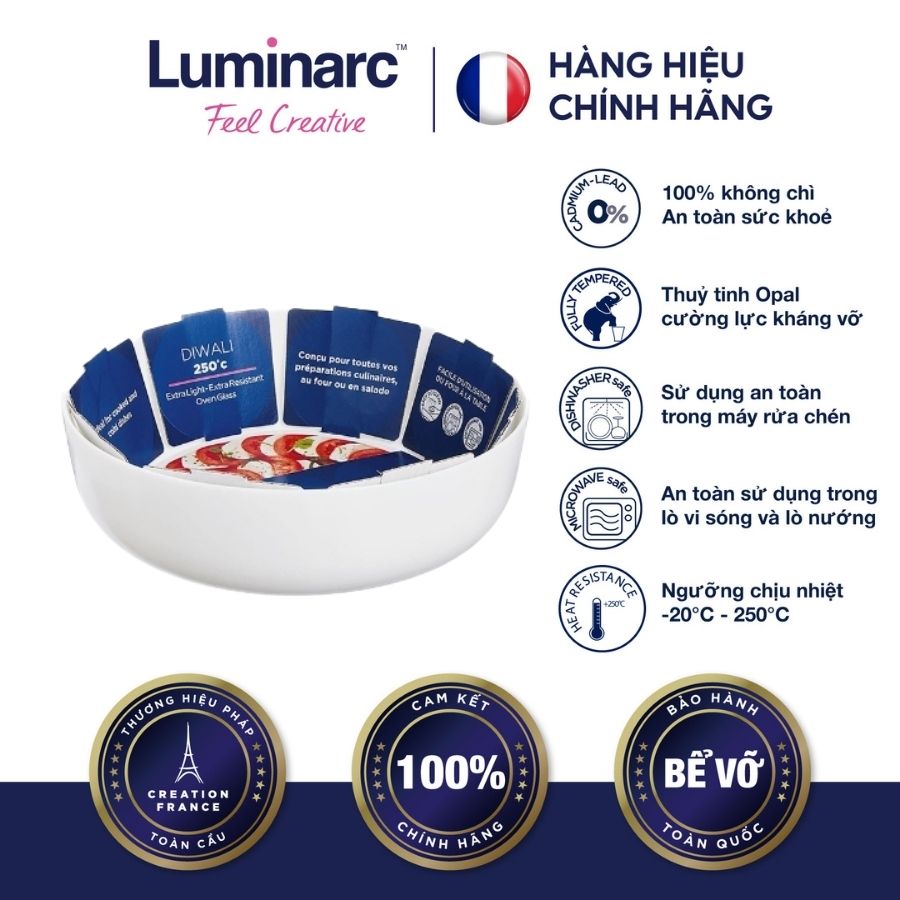 Khay nướng thuỷ tinh luminarc diwali service 26cm - ludin6416