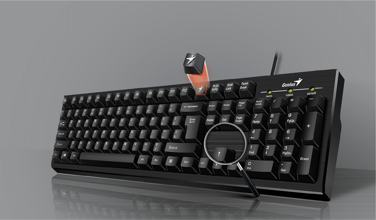Bàn phím máy tính chuyên game keyboard genius 110x cổng usb bàn phím dành cho game thủ