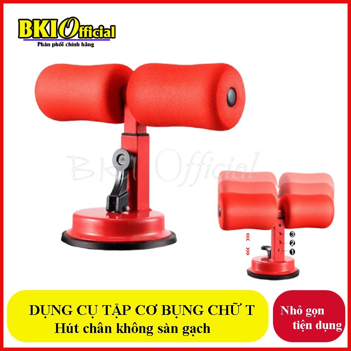 Dụng cụ tập cơ bụng chữ T, tập bụng hút chân không đa năng tại nhà, tập gym 6 múi <3