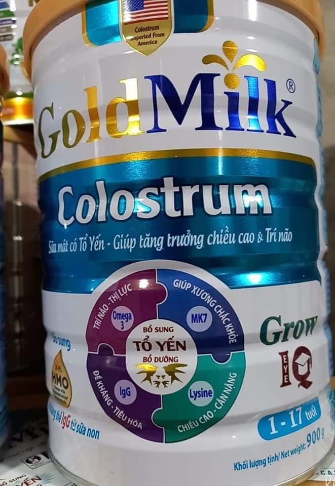 Sữa Bột Goldmilk Grow Plus Hộp 900g Công thức chuyên biệt tăng trưởng