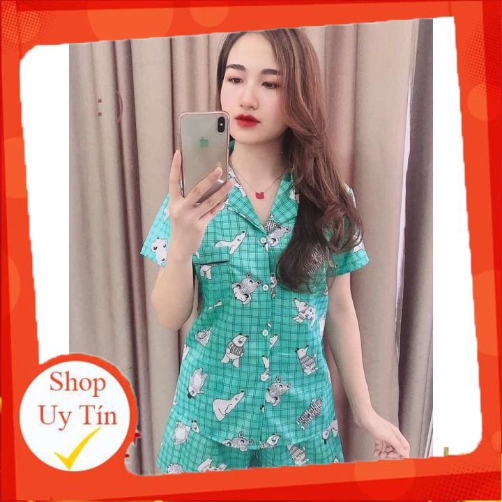 Pizama áo tay cộc + quần cộc siêu hot 40-58 kg❤️☘️