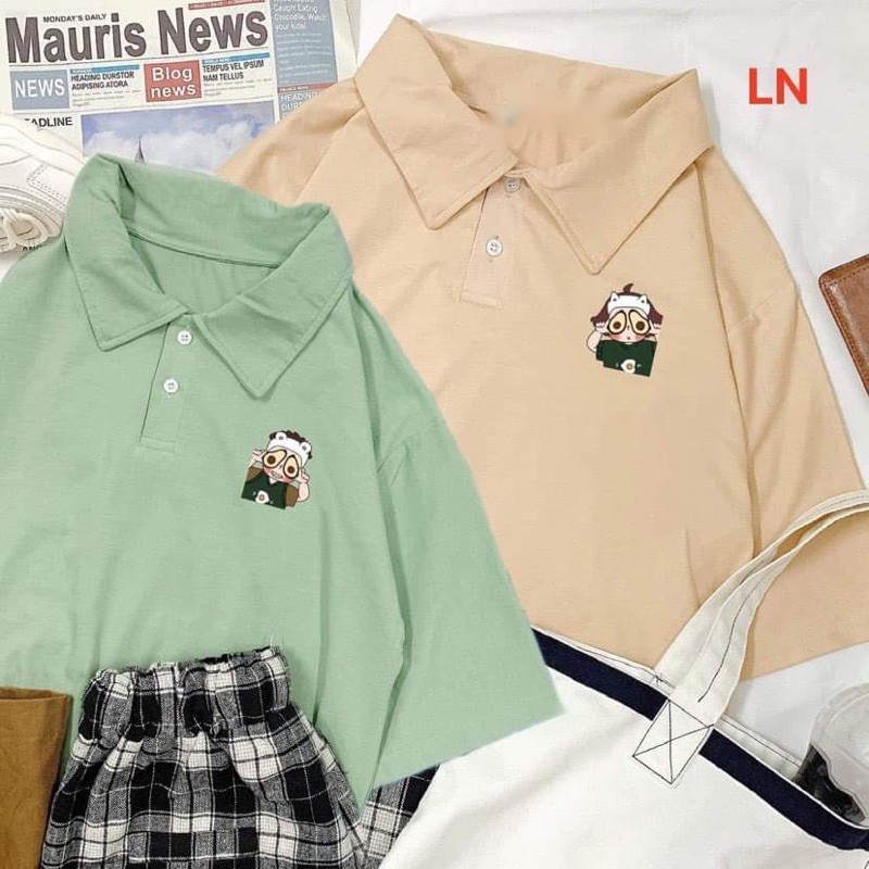 Áo polo cậu bé mắt bơ ln11
