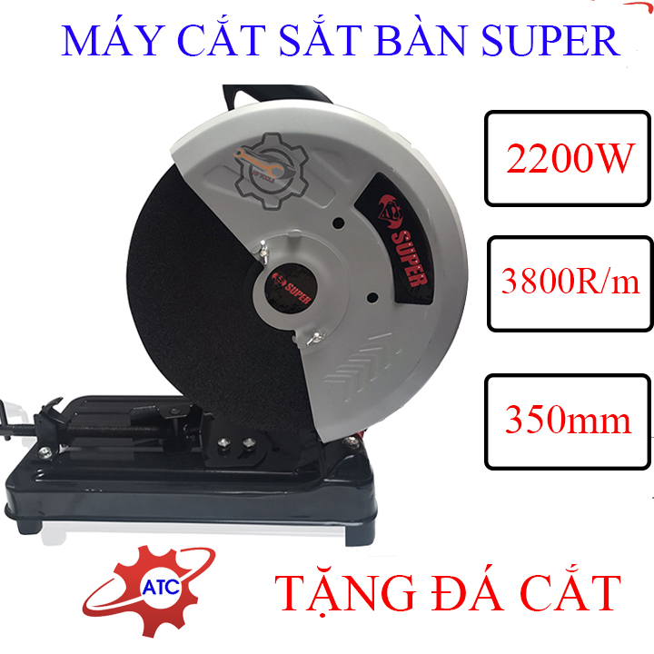 Máy cắt sắt bàn super 2000w sp-8070 kèm lưỡi cắt to 355 bảo hành 6 tháng