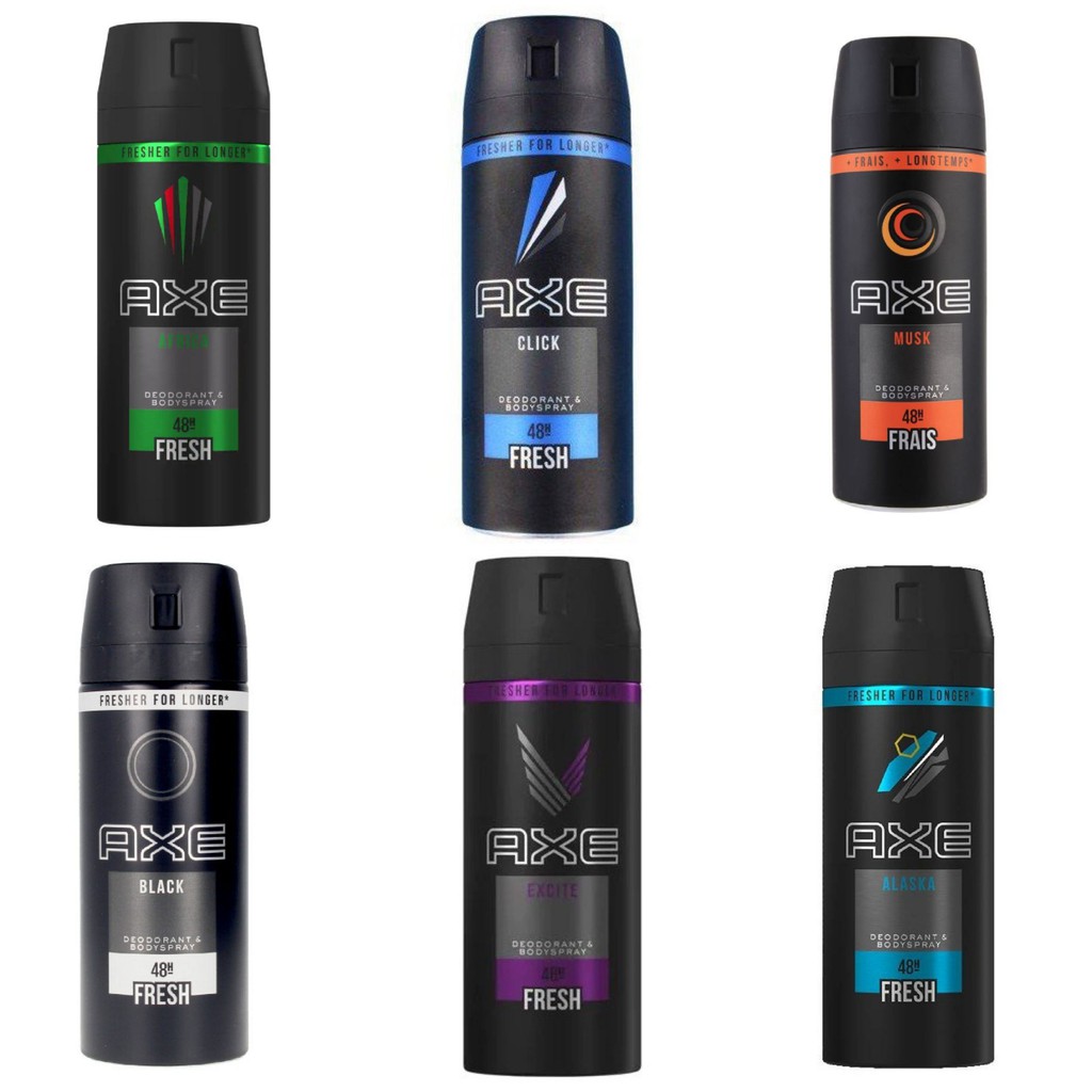 Xịt khử mùi toàn thân hương nước hoa axe 48h 150ml - đủ mùi - hàng nhập khẩu