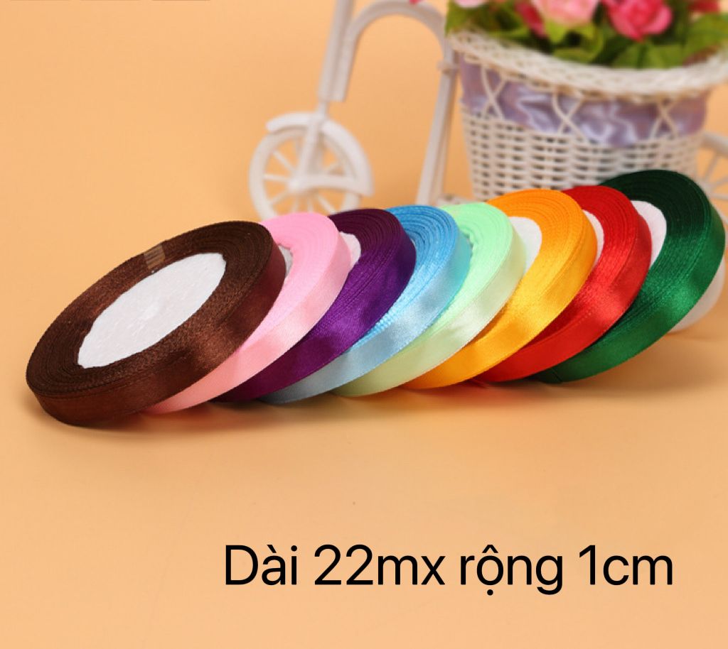 Td55-ruy băng viền trơn 1cm; 2cmx22m