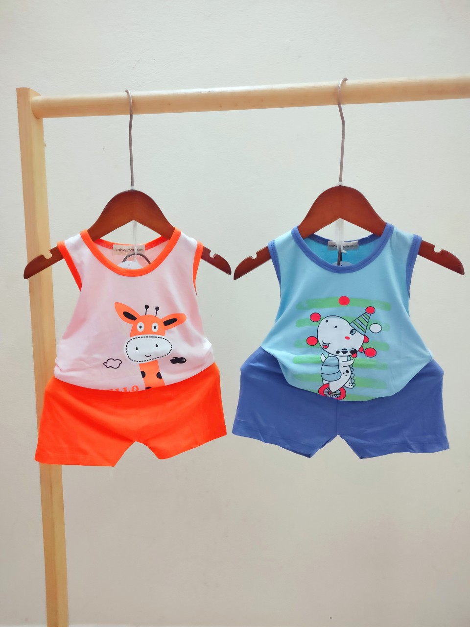 Bộ ba lỗ thun lạnh cho bé 5-15kg