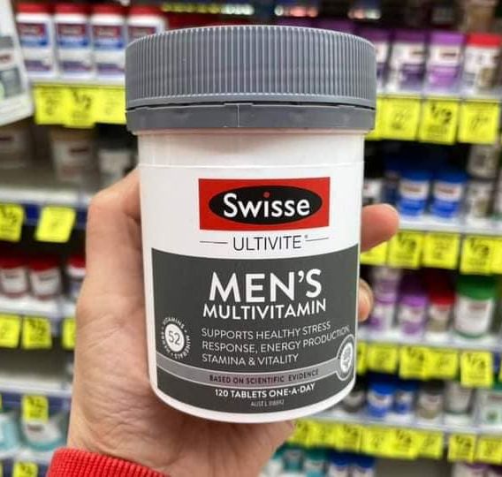 Vitamin tổng hợp Swisse Men’s Ultivite Multivitamin - 120 Viên Nam