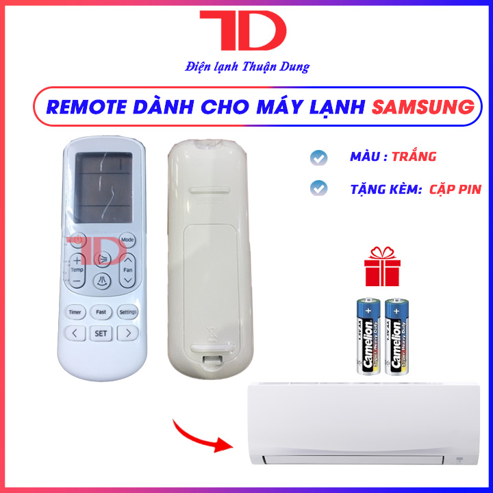 Remote điều khiển điều hòa dành cho máy lạnh Samsung, Điện Lạnh Thuận Dung