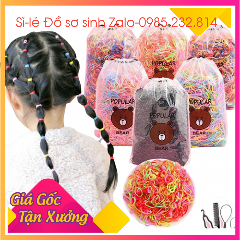Túi 4000c chun buộc tóc cho bé-Chun buộc tóc cho bé gái