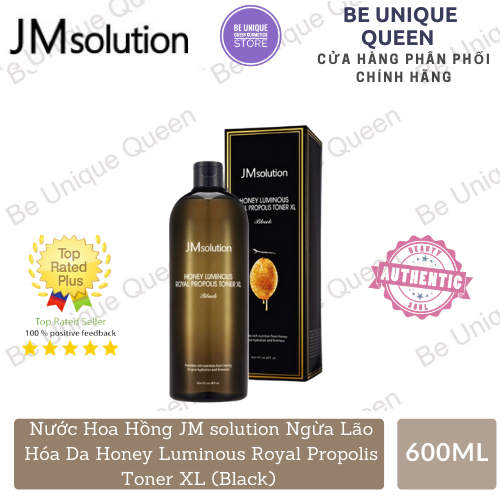 Nước Hoa Hồng JM solution Chống Lão Hóa Da Chiết Xuất Mật Ong Honey Luminous Royal Propolis Toner XL 600ml