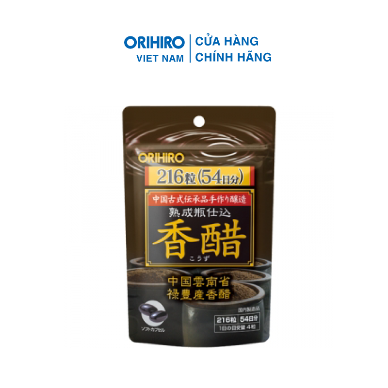 Viên Uống Giấm Đen Orihiro 216 Viên Hỗ Trợ Giảm Cân Hiệu Quả