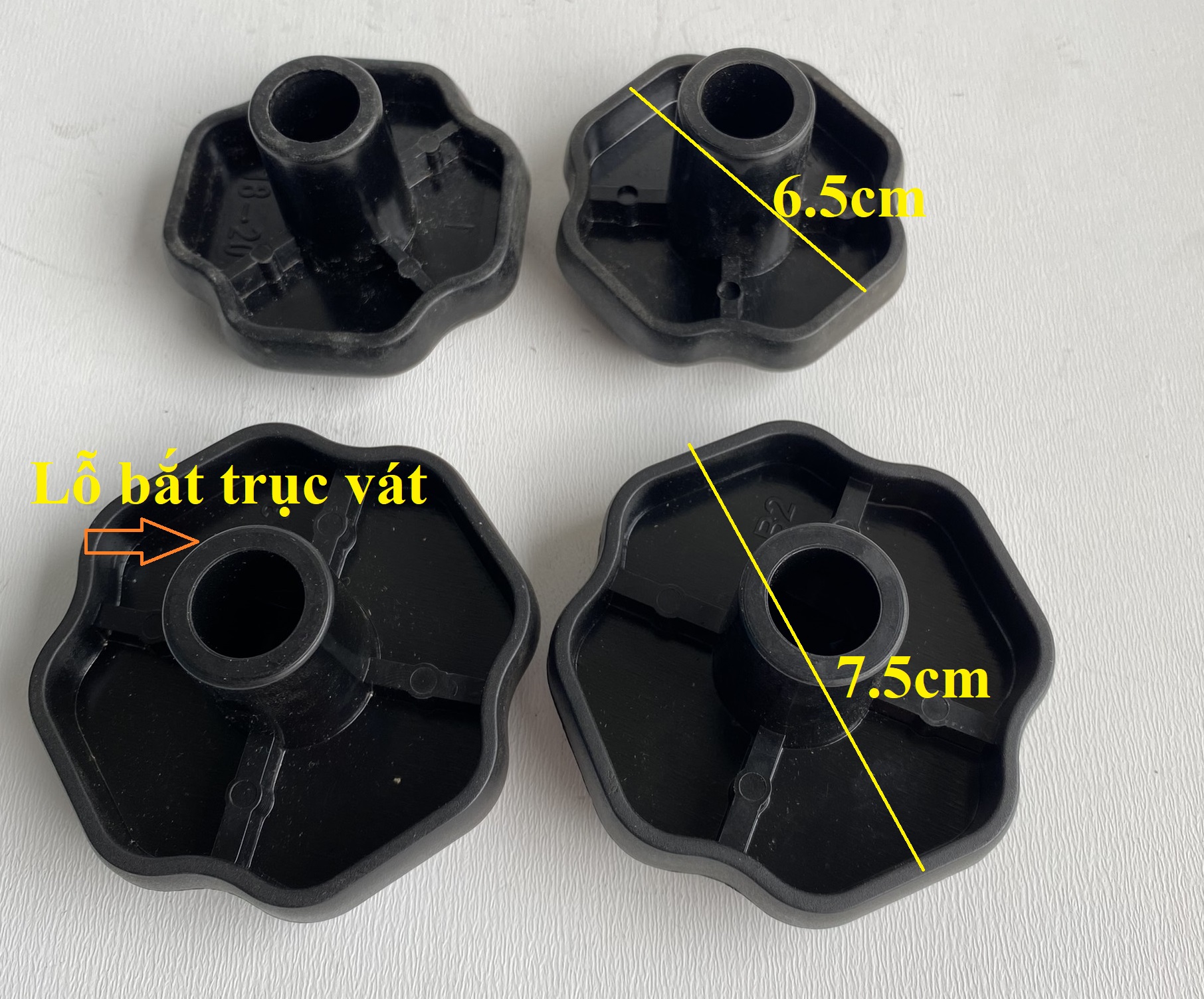 Phụ kiện nồi áp suất- núm vặn lắp cho trục đồng mũ vát tiết diện 1.2cm nồi áp suất ga 2 tay cầm - gia dụng tiện ích nam định