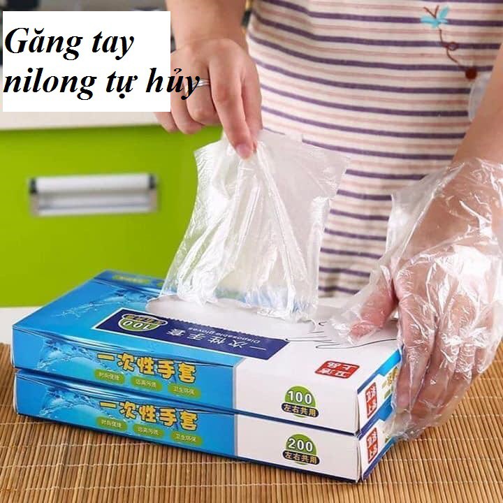 Hộp găng tay nilong dùng 01 lần