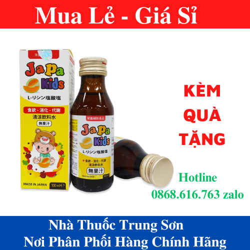 [CHÍNH HÃNG - HOÀN TIỀN]Japa Kids, Hỗ trợ tăng cường tiêu hóa, hỗ trợ ăn ngon miệng