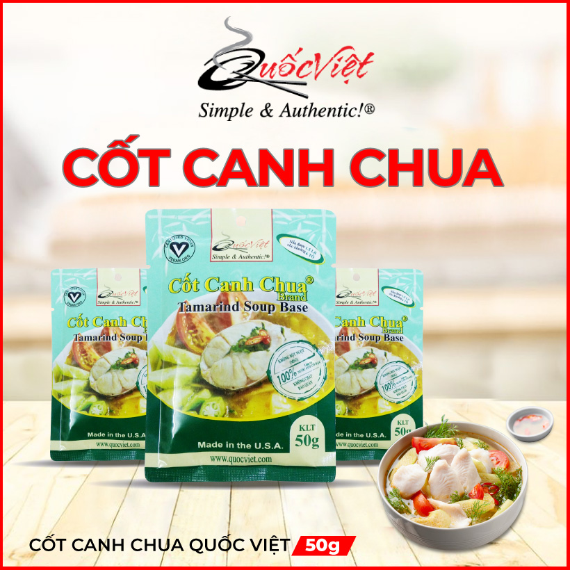 Gia vị nấu Canh Chua Cốt Quốc Việt cô đặc Nhập Khẩu USA (50g)