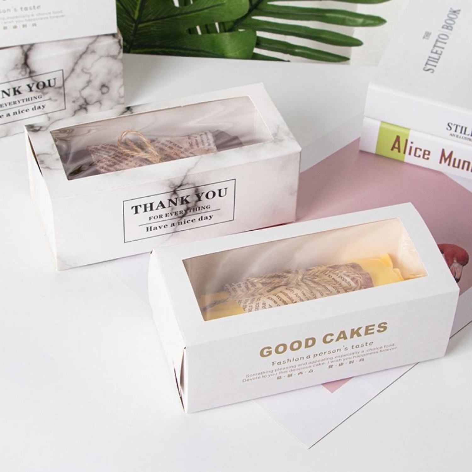 Hộp đựng bánh bằng giấy đựng bánh mì quy cookie kẹo phụ kiện trang trí