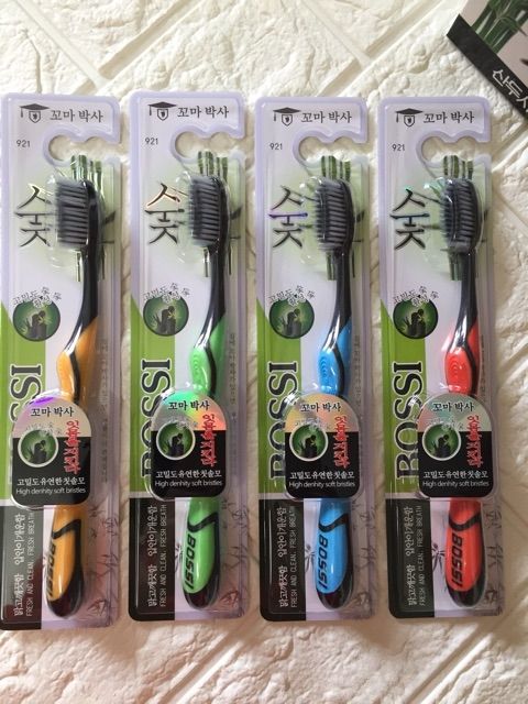 Set 5 Bàn chải đánh răng than hoạt tính Bosi