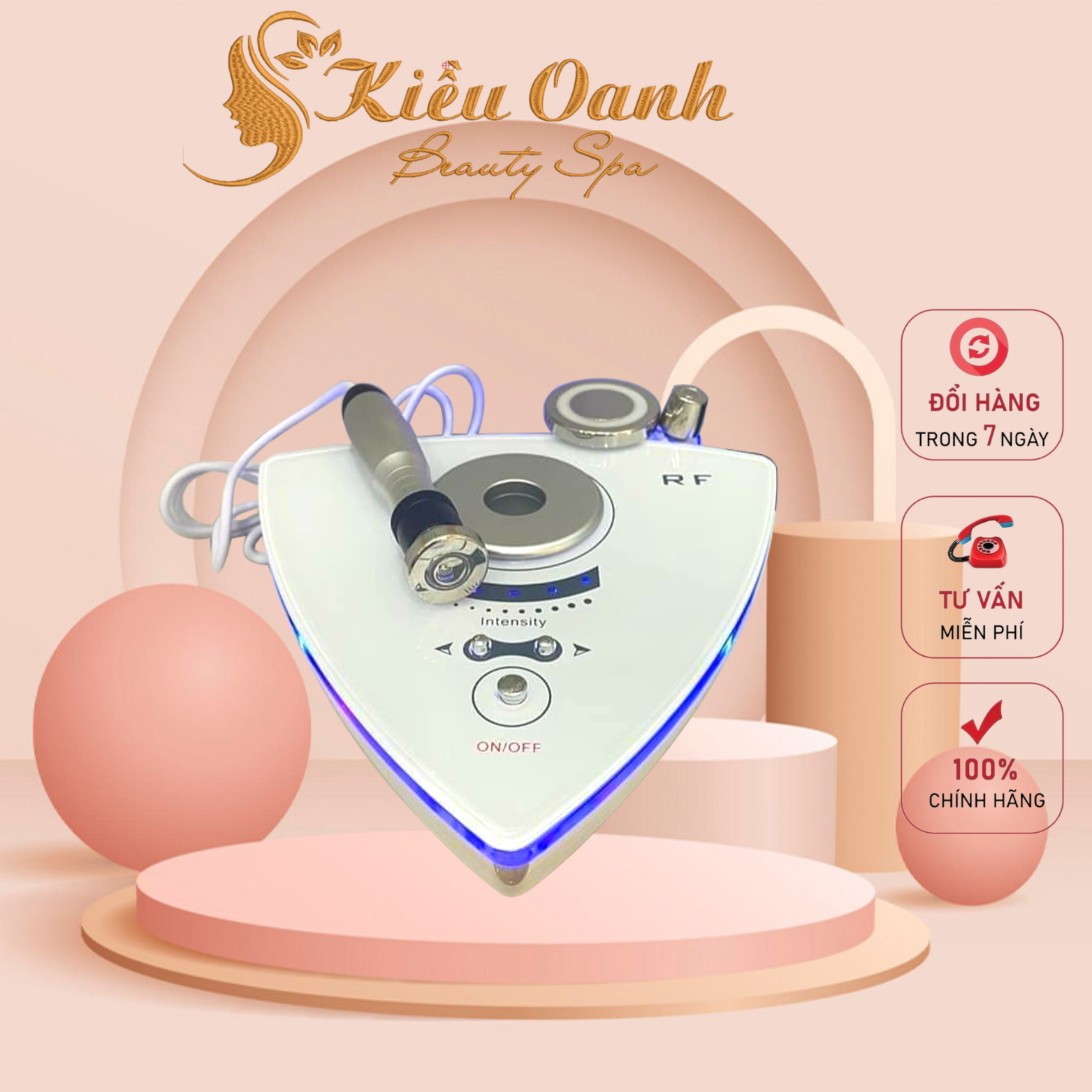 Máy rf 3 đầu nâng cơ mặt xóa nhăn đuôi mắt an toàn hiệu quả