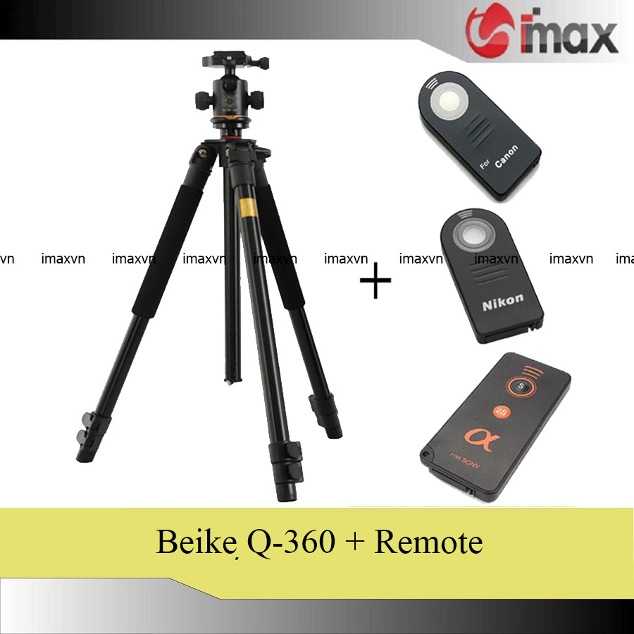 Chân máy ảnh Tripod Beike Q-360 + Remote cho máy ảnh
