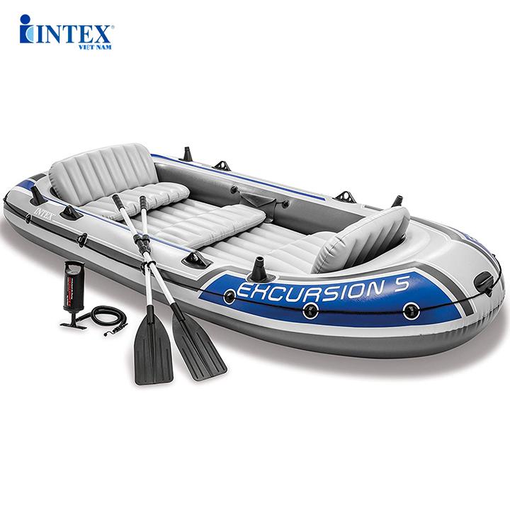 Thuyền bơm hơi INTEX du lịch EXCURSION 5 người 68325 - Thuyền bơm hơi, Thuyền phao