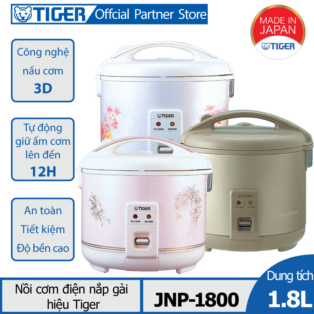 [Trả góp 0%]Nồi cơm điện Tiger JNP-1800 (1.8L) - Hàng chính hãng