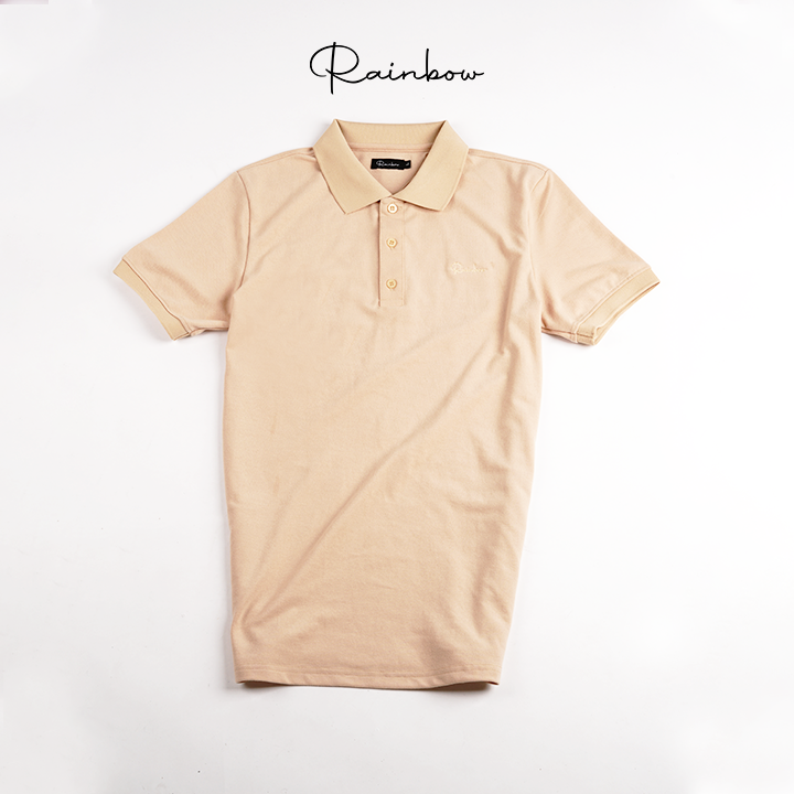 ÁO POLO THUN COTTON CAO CẤP RAINBOW SH001 FORM DÁNG THỜI TRANG , THẤM HÚT MỒ HÔI