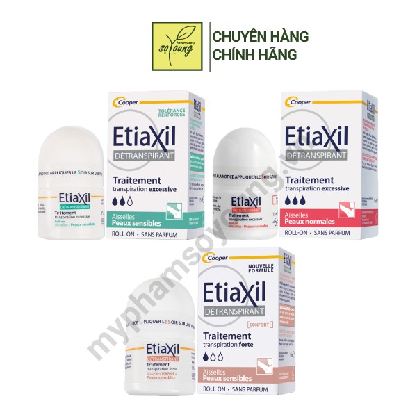 Lăn khử mùi và mồ hôi etiaxil 15ml