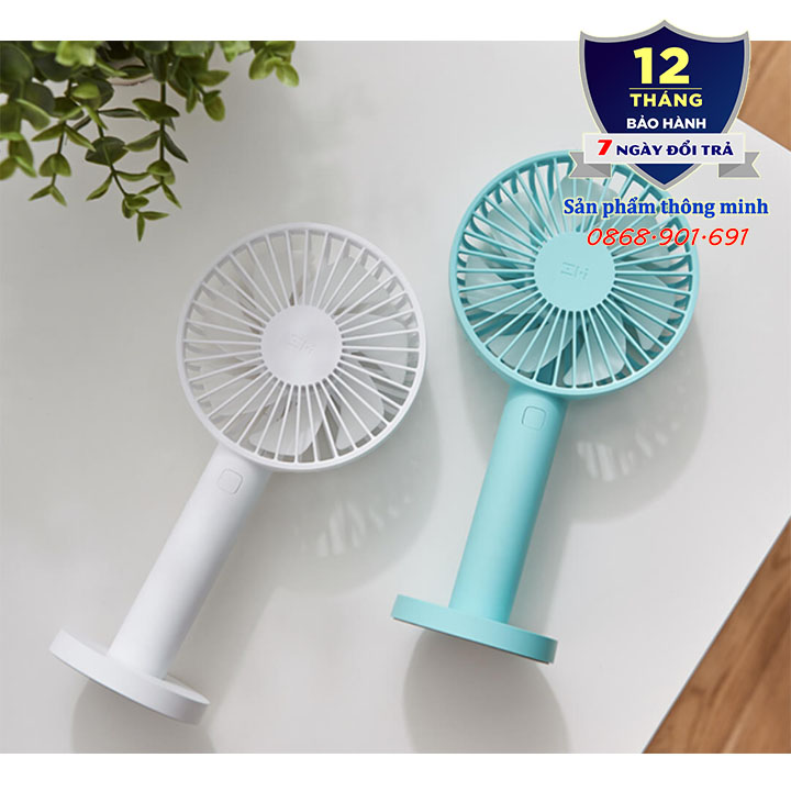 Quạt tích điện cầm tay mini xiaomi zmi af215 cổng usb - dung lượng 3350 mah - thời gian sử dụng lên tới 12 giờ