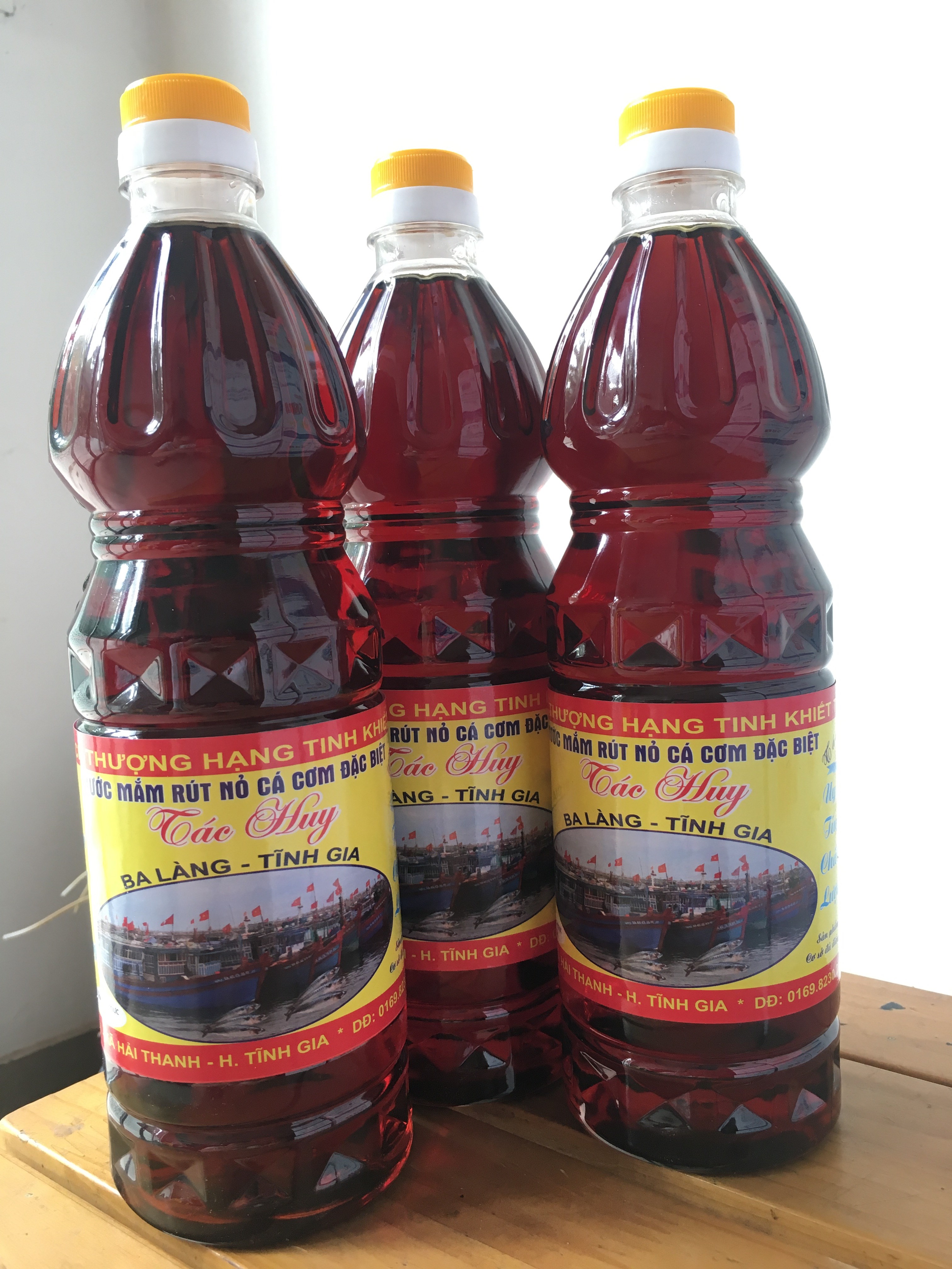 Nước mắm cốt rút nỏ cá cơm Ba Làng - Thanh Hóa (chai 1l)