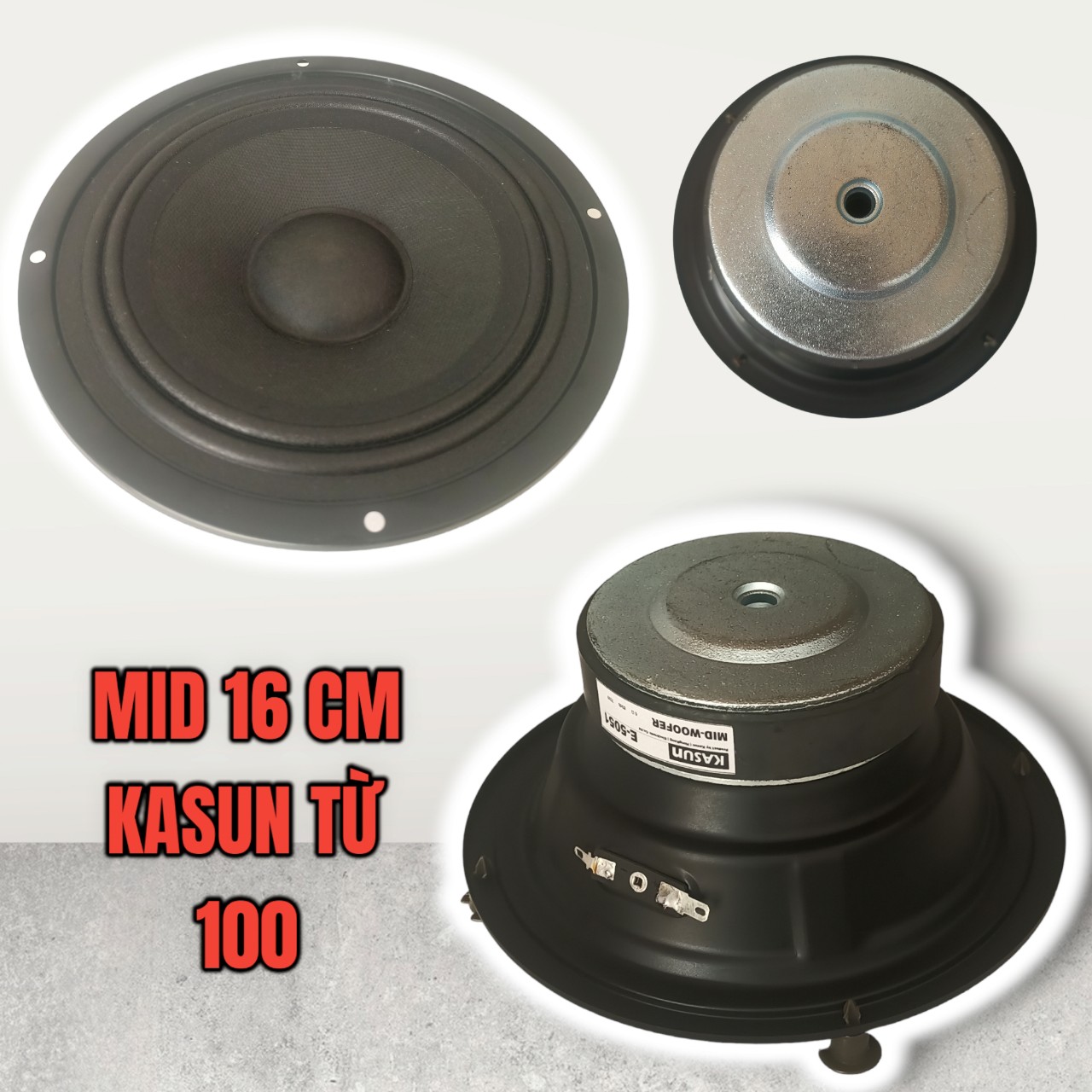 Loa mid, loa trung kín 16cm từ 100mm