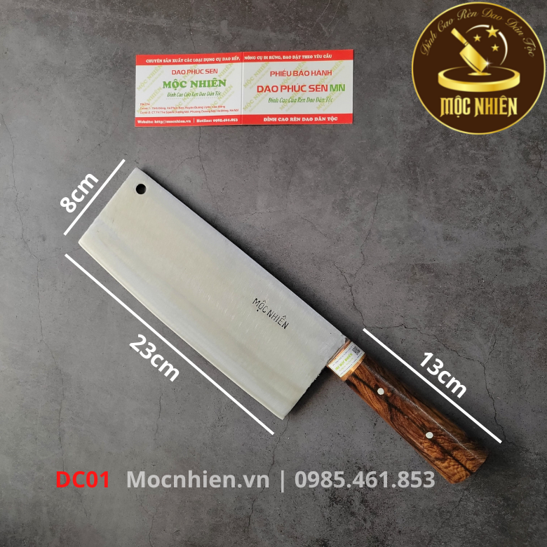 Dao chặt gà vịt các loại - mộc nhiên phúc sen - dc01 - sản phẩm cao cấp