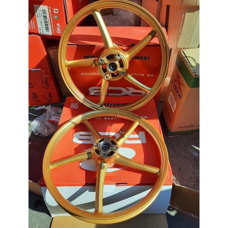 Mâm RCB 5 cây gắn Exciter 135 , size 1.4 1.6 , 2 đĩa chính hãng