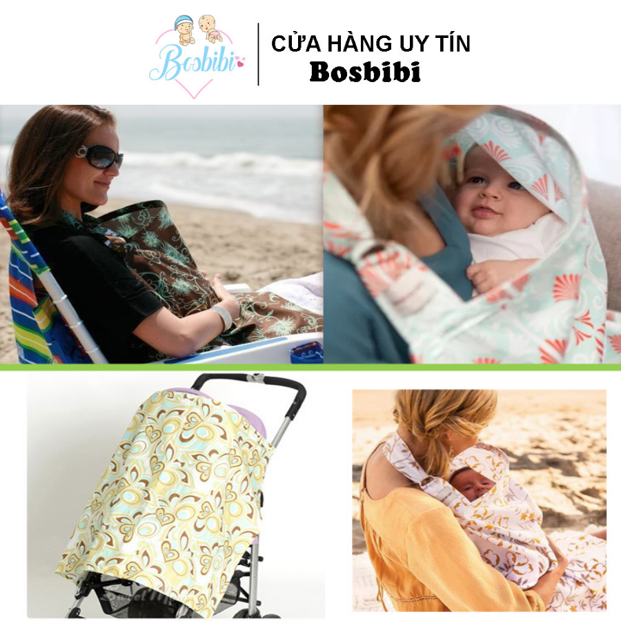 Khăn Choàng Cho Bé Bú, Che Nắng, Gió Và Bụi Bẩn Cho Trẻ Sơ Sinh