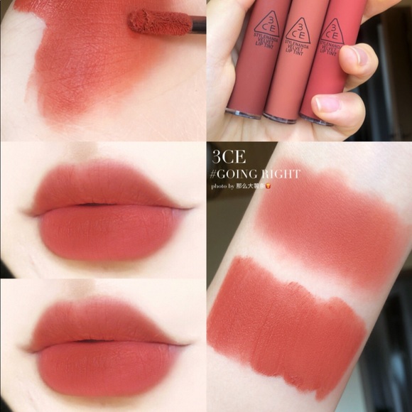 Son kem lì 3cce velvet lip tint-going right