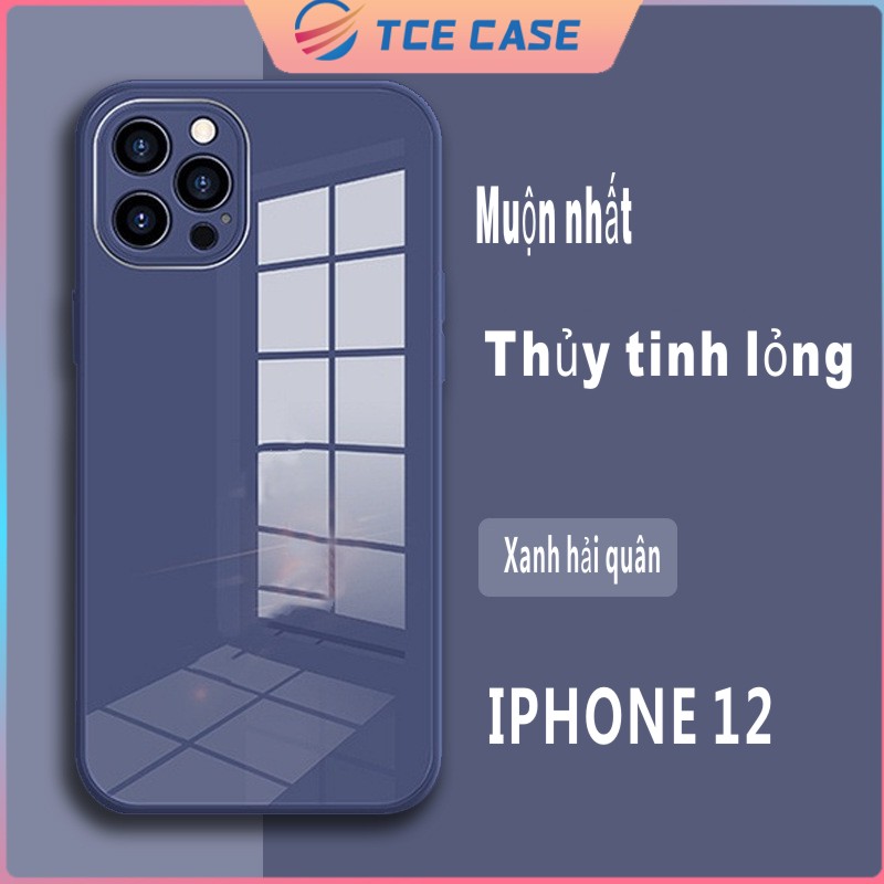 Ốp lưng iphone Vỏ thủy tinh lỏng cạnh thẳng 6/6plus/6s/6splus/7/7plus/8/8plus/x/xr/xs/11/12/pro/max - Tce case