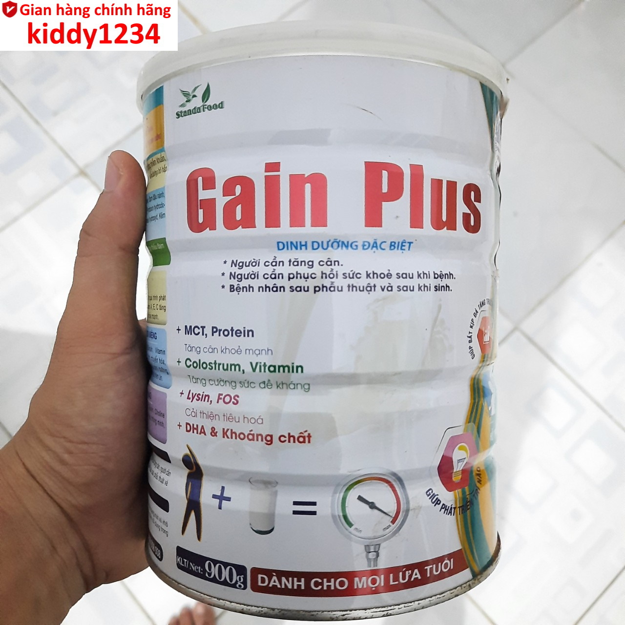 Sữa tăng cân Pisilac Gain Plus 900g kiddy1234