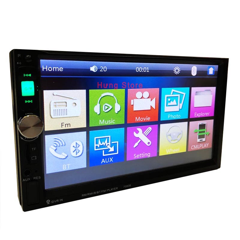 Đầu Màn hình cảm ứng- bluetooth xe hơi 7 inch 24V, Mp5 player