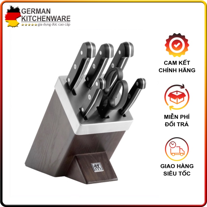 🇩🇪 Bộ dao tự mài, set dao tự mài Zwilling gourmet 7 món hàng chính hãng nhập khẩu Đức 🇩🇪