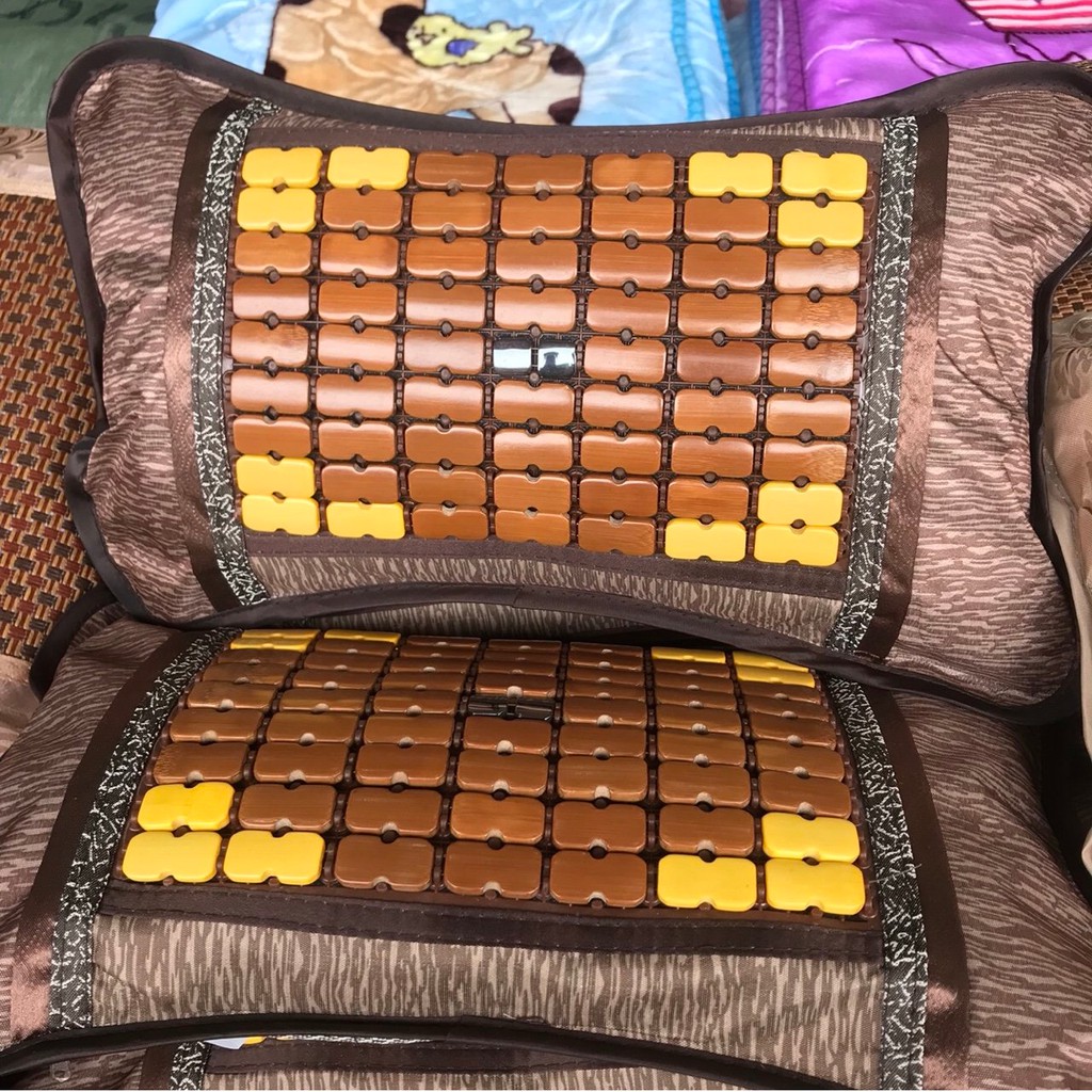 [HCM]Gối Ngủ Trúc Hạt Cao Cấp Thoáng Khí Chống Nóng - Gối Trúc - Gối Mây điều hòa Massage.