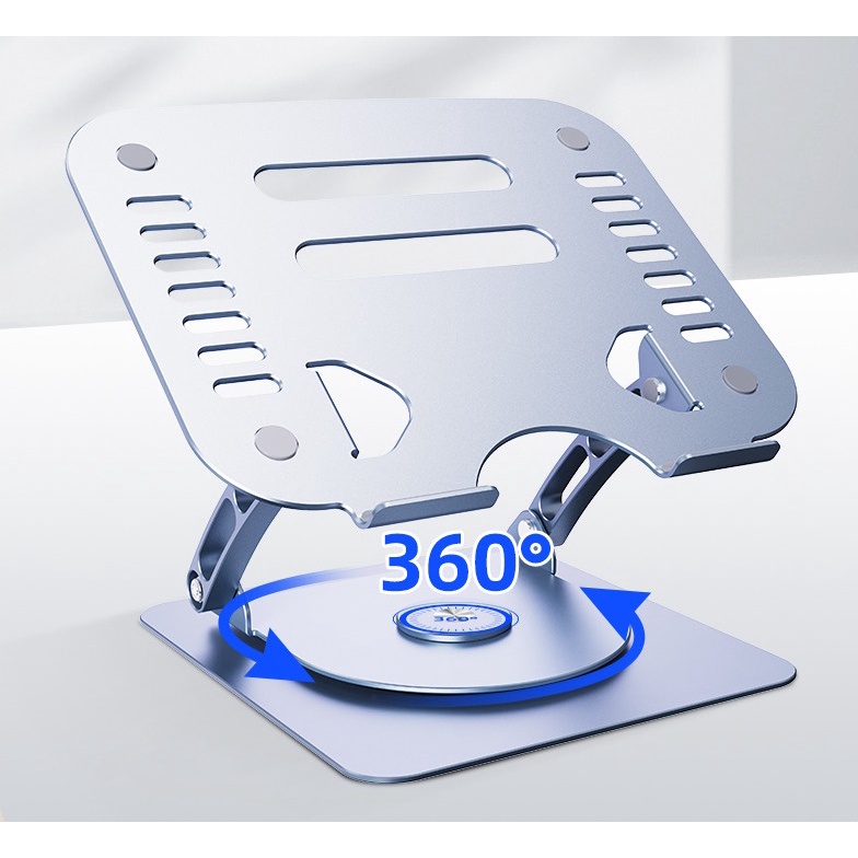 Giá đỡ xoay 360 độ - tuỳ chỉnh độ cao – dành cholaptop – laptop stand – laptop macbo.ok ip.ad ….hợp kim nhôm