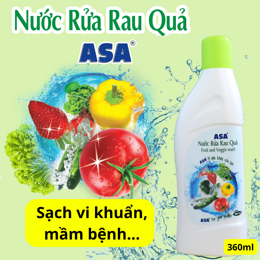 Nước rửa rau quả asa 360ml