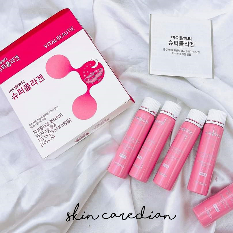 Vb collagen - hộp 5 chai nước uống collagen 3300mg