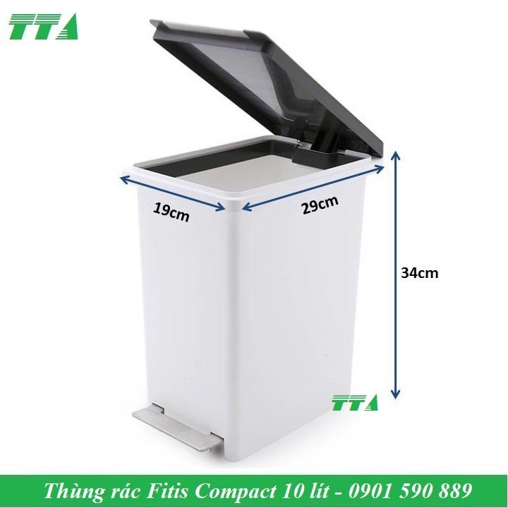 Thùng rác nhựa Fitis đạp chân compact 903