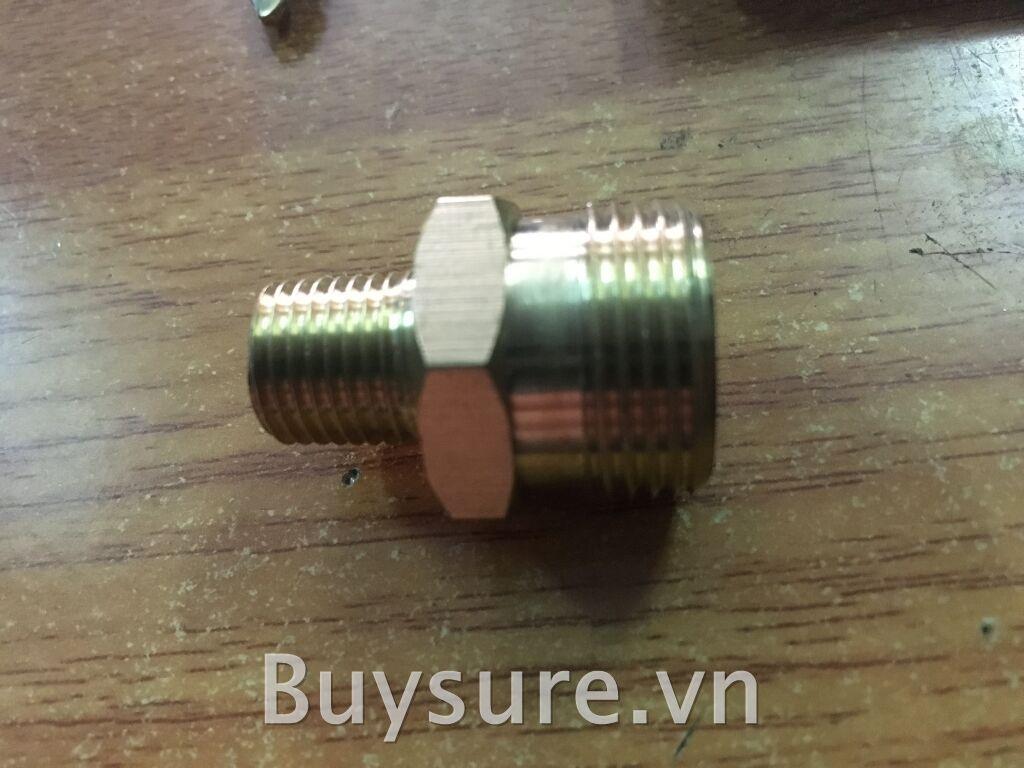 Nối chuyển ren ngoài 22mm sang ren ngoài 14mm (13,8mm ) bằng đồng