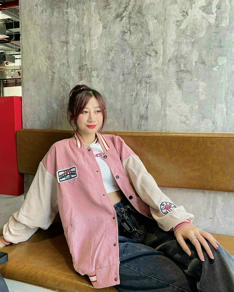 [HCM]Áo Khoác Bomber Nhung Nữ Cầu Vồng Form Rộng  siêu hot  phong cách hiện đại tp [XƯƠNG SỈ THỜI TRANG]