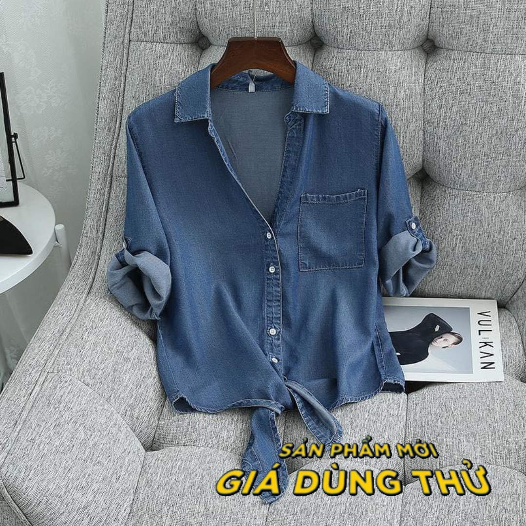 Sơ mi bò nữ dài tay somi jean nữ big size sơ mi bò bigsize nữ sơ mi jean nữ tay dài sơ mi denim nữ dài tay