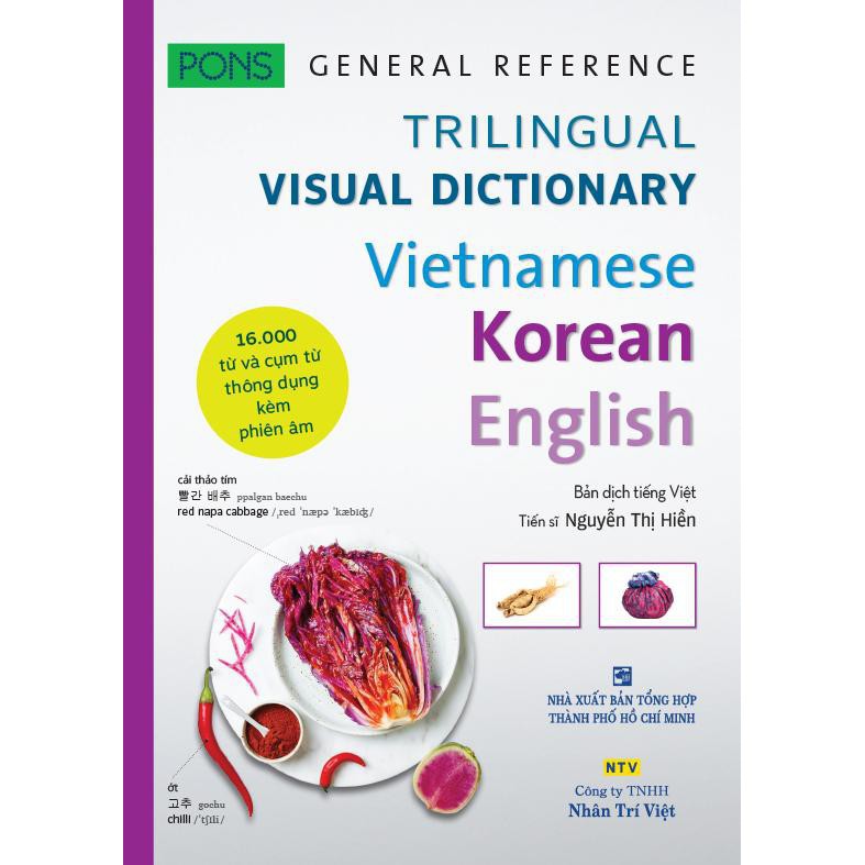 NS Minh Tâm - Sách - Pons General Reference – Trilingual Visual Dictionary Vietnamese–Korean–English
