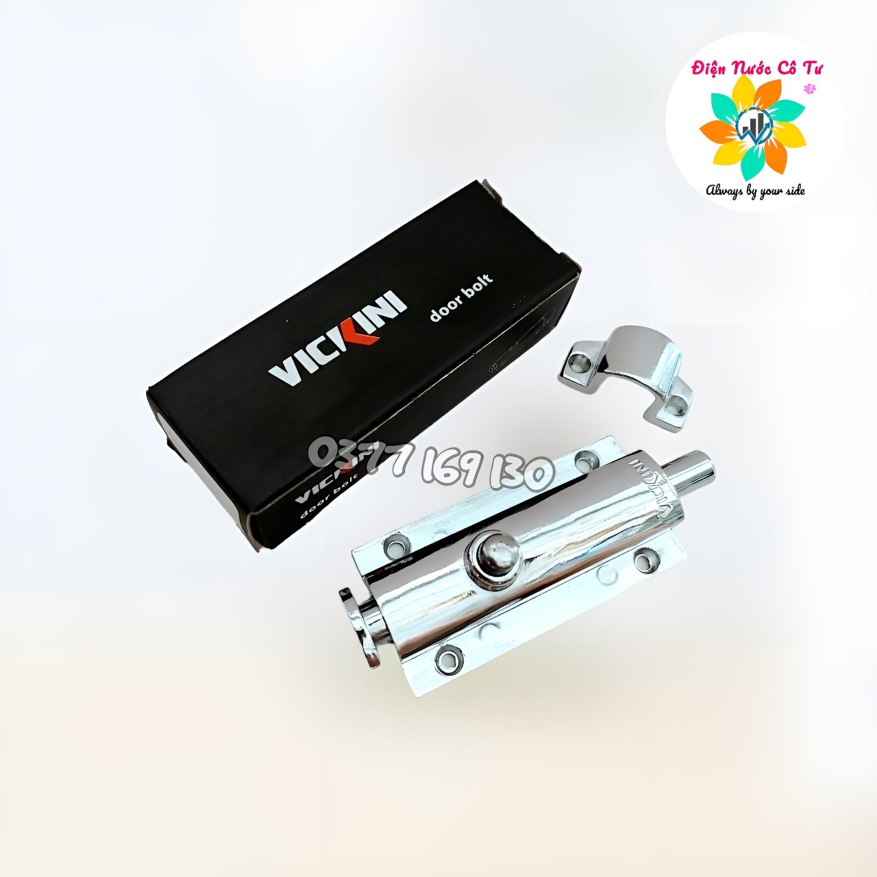 Chốt bấm cửa lò xo inox vickini