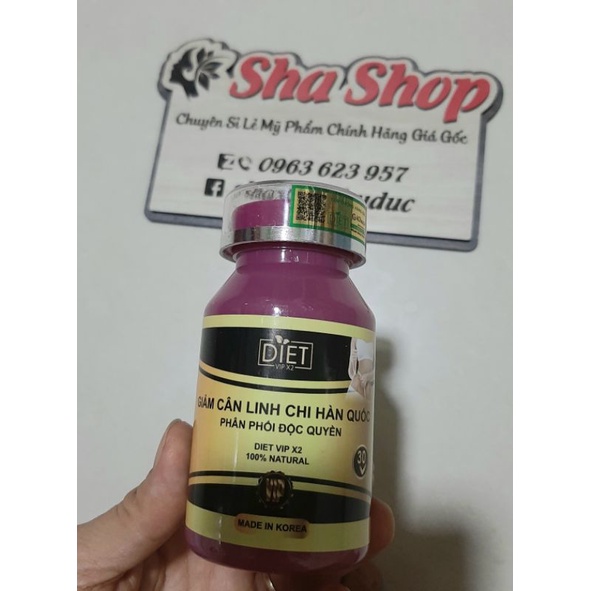 Giảm cân linh chi hàn quốc - 30 viên